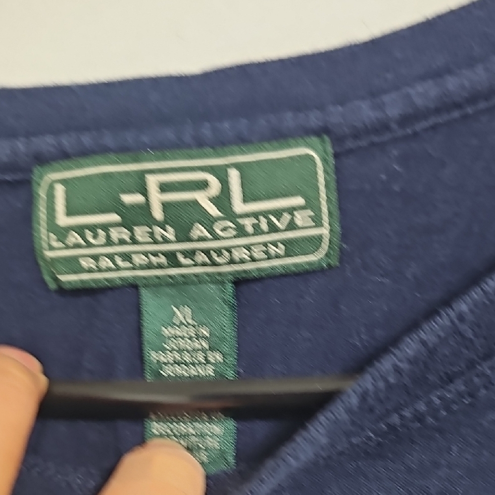 Lauren Ralph Lauren Navy Shirt - Picture 4 of 7